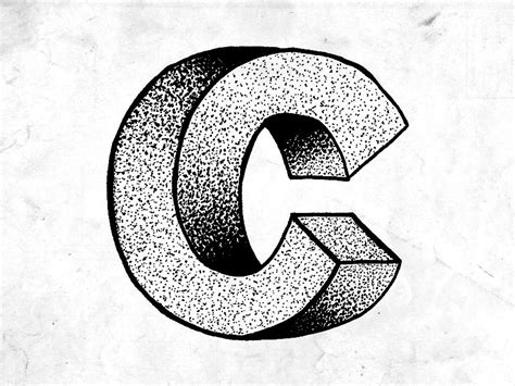 Illustrated Typography #16 - Escher 'C' | Typography inspiration, Graffiti lettering, Graffiti ...