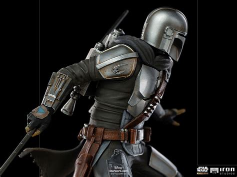 The Mandalorian Wields His Beskar Spear In His New Iron Studios Statue