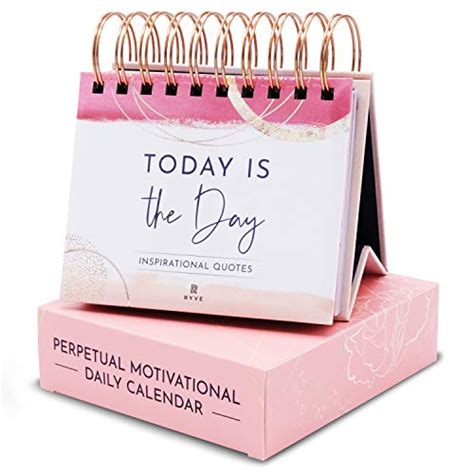 RYVE Motivational Calendar - Daily Flip Calendar with Motivational Quotes - Inspirational Love ...