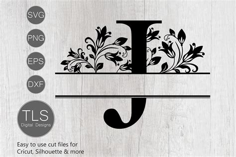 Split Monogram Letter J SVG, Letter J Monogram SVG (415168) | Cut Files ...