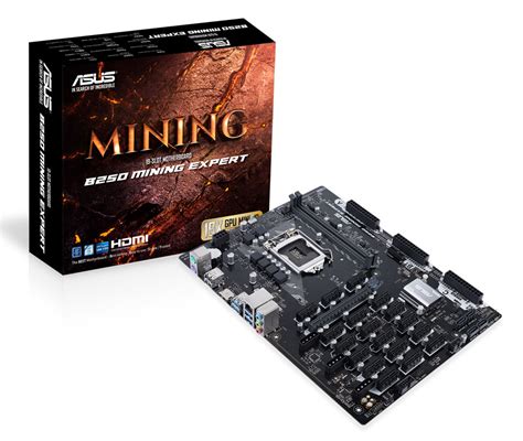 Asus B250 Mining Expert - The World’s first 19 GPU Mining Motherboard