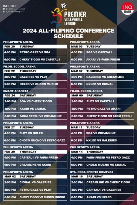 Pvl 2024 Schedule Philippines - Gabey Kalina