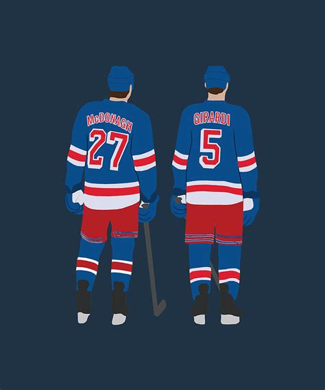 New York Rangers players Digital Art by Kha Dieu Vuong - Fine Art America