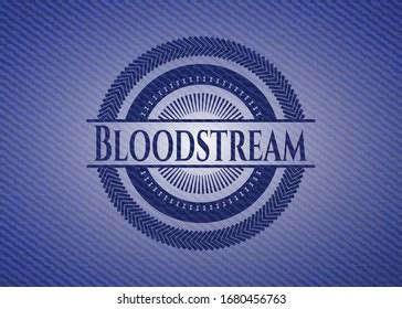 Bloodstream Emblem Jean Texture Vector Illustration Stock Vector (Royalty Free) 1680456763 ...