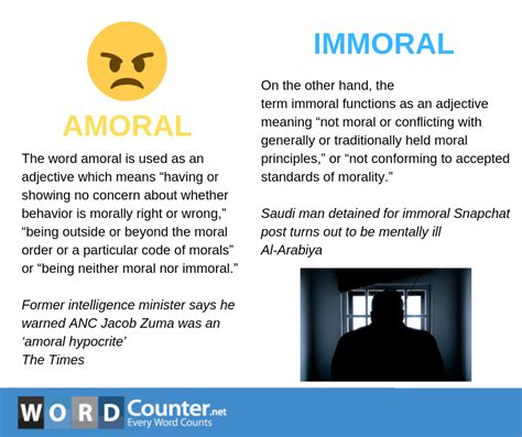 Amoral vs. Immoral | Good vocabulary words, Good vocabulary, Academic vocabulary