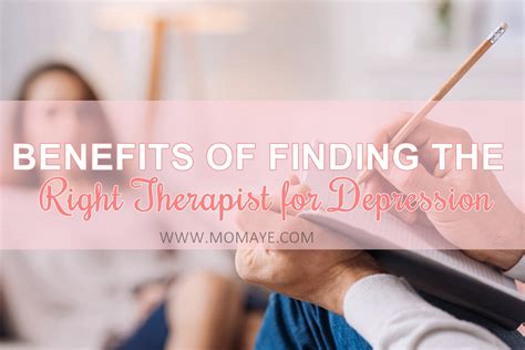 Benefits of Finding the Right Therapist for Depression