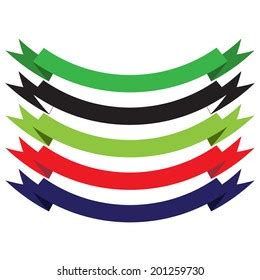 Ribbon Vector Shapes Stock Vector (Royalty Free) 201259730 | Shutterstock