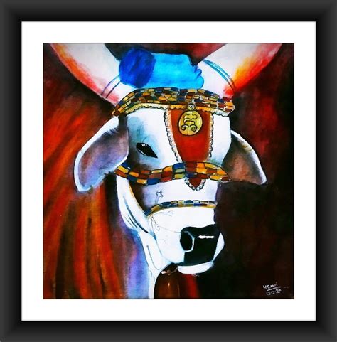 Cow Canvas Painting at Rs 1500 | Canvas Painting in Ahmedabad | ID ...