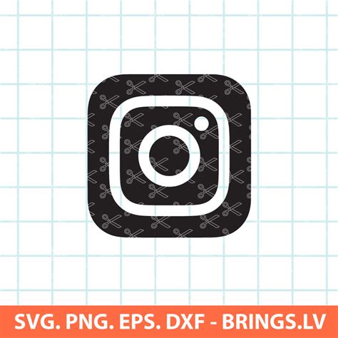 Instagram Logo SVG | PNG | DXF | EPS | Cut Files | Cricut | Silhouette