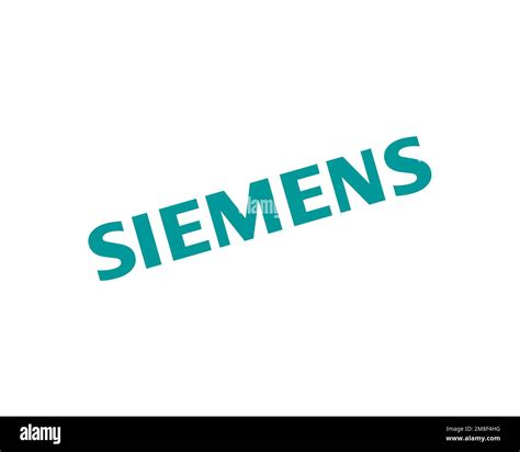 Siemens, rotated logo, white background Stock Photo - Alamy