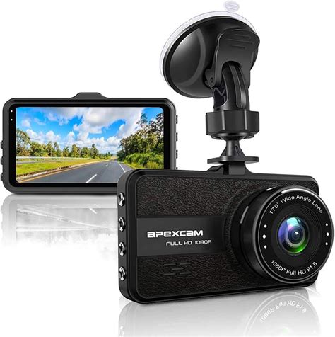 Apexcam Dash Cams for Cars 1080P Ultra HD Cameras Dual Dash Cam with ...