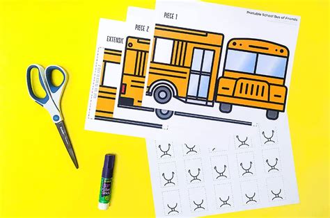 Free Printable School Bus Template Set - barley & birch