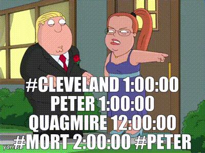 YARN | #cleveland 1:00:00 peter 1:00:00 quagmire 12:00:00 #mort 2:00:00 #peter disgusting eating ...