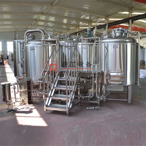 1000L Commercial Used 2 Vessel Or 3 Vessel Brewhouse Beer Brewing Equipment for Sale Brewery ...