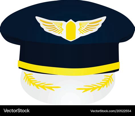 Pilot hat Royalty Free Vector Image - VectorStock