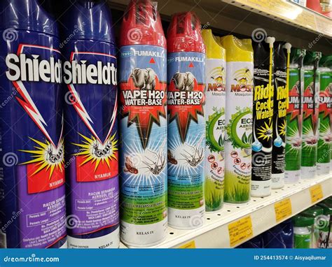 Various Brands of Aerosol-type Insecticides in Commercial Cans ...