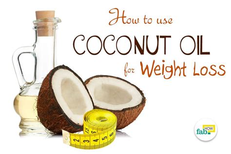 How to Use Coconut Oil for Weight Loss | Fab How