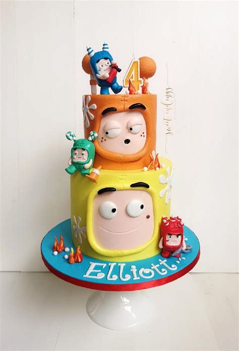 The Crazy Oddbods - Decorated Cake by Lulu Goh - CakesDecor