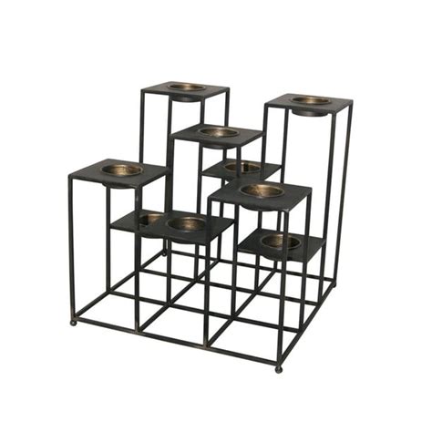 Functional Metal Multi Level Tea Light Candle Holder, Black - Walmart ...