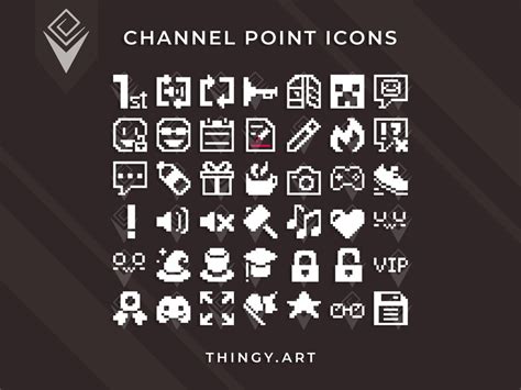 72 Twitch Channel Point Icons 14px Twitch Graphics - Etsy UK