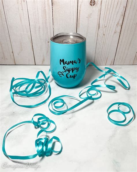 How to Make DIY Vinyl Decals for Tumblers - Semigloss Design