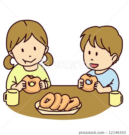 Snack time - Stock Illustration [12146303] - PIXTA