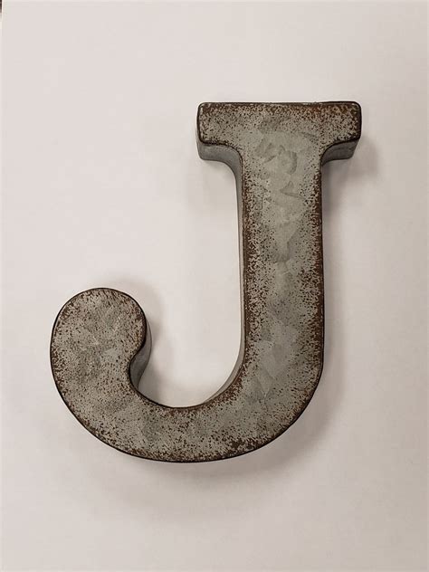 Sale 6 METAL LETTER Rustic Metal Rustic Alphabet - Etsy