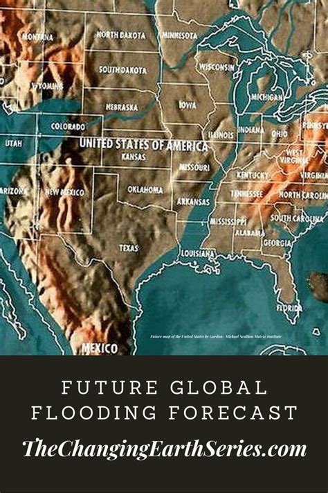 Future Global Flooding Forecast | Flood map, Flood, Edgar cayce predictions