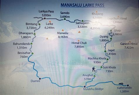 Manaslu Circuit Trek Route 11 days Detail itinerary, Map, Price ...