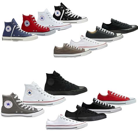 Converse Trainers Mens Womens Trainers Low High Tops Chuck Taylor All ...