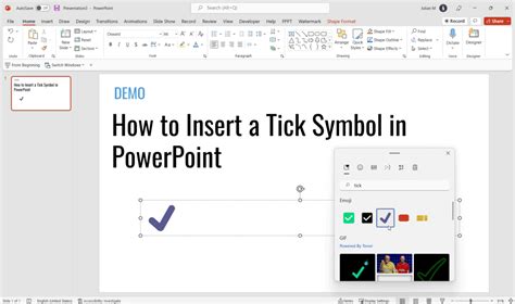 How to Insert a Tick Symbol in PowerPoint (Multiple Ways)