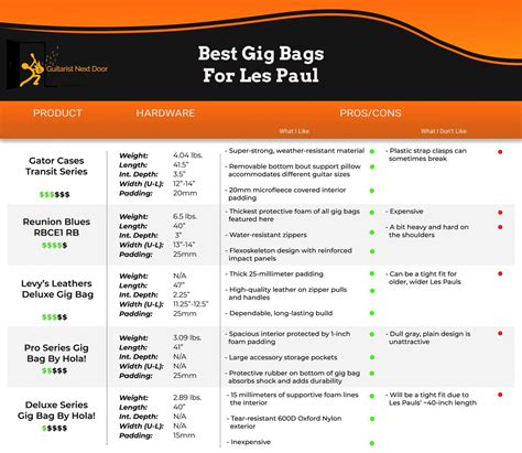 5 Best Gig Bags for Les Paul for 2024 - (Most Protective)