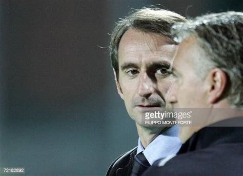 Juventus administrator Jean Claude Blanc and coach Didier Deschamps... News Photo - Getty Images