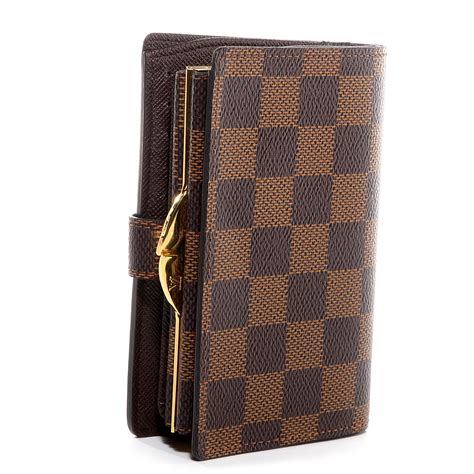 Louis Vuitton Damier Ebene French Purse Wallet | semashow.com