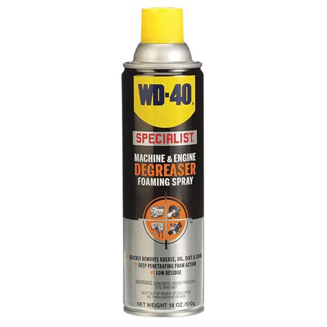 WD-40 Specialist Machine & Engine Degreaser Foaming Spray, 18 OZ | Keysrus