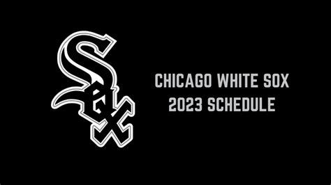 Chicago White Sox Release 2023 Schedule - On Tap Sports Net