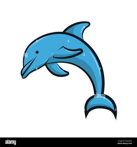 Line art vector illustration of a dolphin Stock Vector Image & Art - Alamy