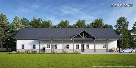 BM3755-Metal Building Barndominiums - Buildmax House Plans | Sommer