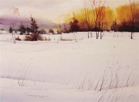 83 best images about paysages de neige on Pinterest | Watercolour, Snow and Trees