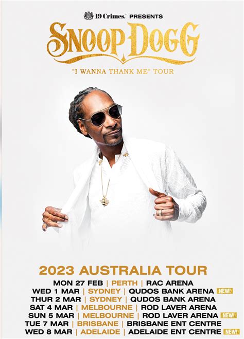 Snoop Dogg - Australian Tour 2023 Announcement!