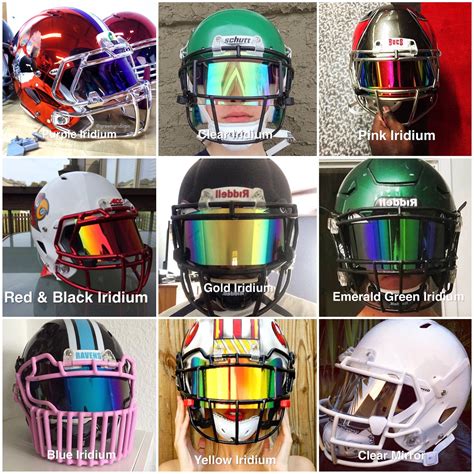 Youth Football Helmet Visors Tinted