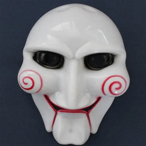 Electric Saw Halloween Cosplay Billy Jigsaw Puppet Face Full Mask ...