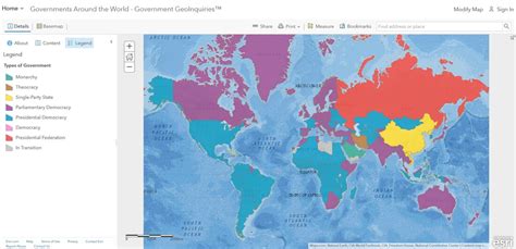 World Map Forms Of Government - Gillan Dianemarie