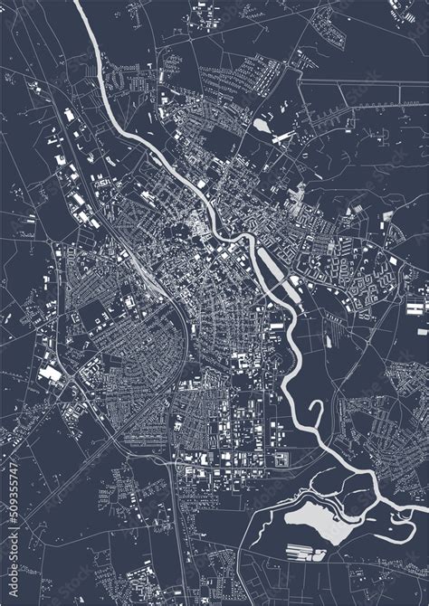 map of the city of Tartu, Estonia Stock Vector | Adobe Stock