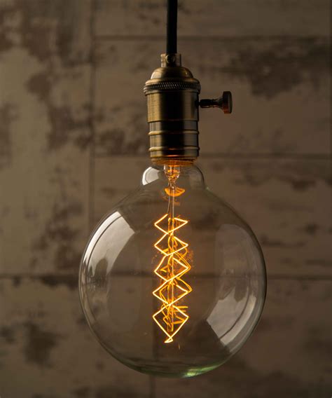 Edison Globe Spiral Extra Large Vintage Filament Light Bulb E27 B22 40W