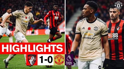 Highlights | A.F.C. Bournemouth 1-0 Manchester United | 2019/20 Premier League - YouTube