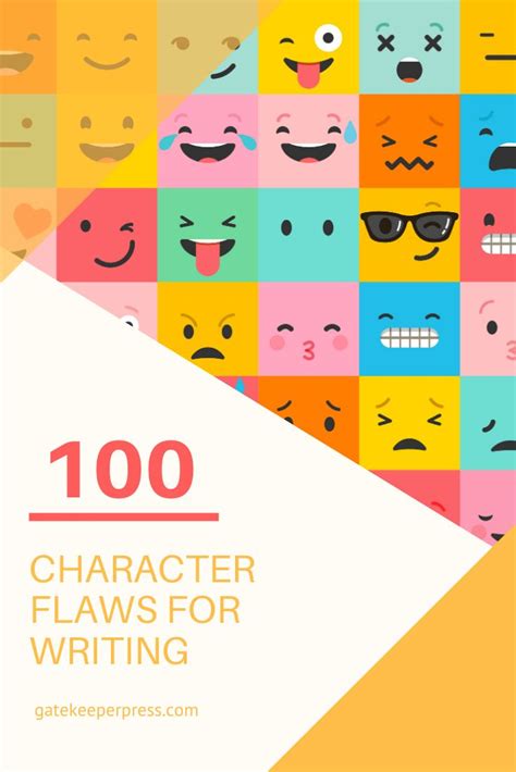 Give your characters personality with a few flaws from our ultimate list of character flaws for ...