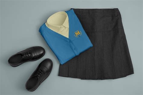 Premium PSD | School uniform for children mock-up design