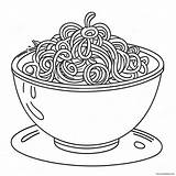Colorful Spaghetti Bowl Coloring Page 28885 22812 sketch template