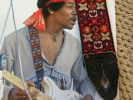 Jimi Hendrix 1969 Woodstock Ace Guitar Strap with Picture Of Jimi